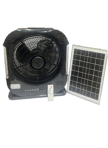 مروحة مع انارة بالطاقة الشمسية