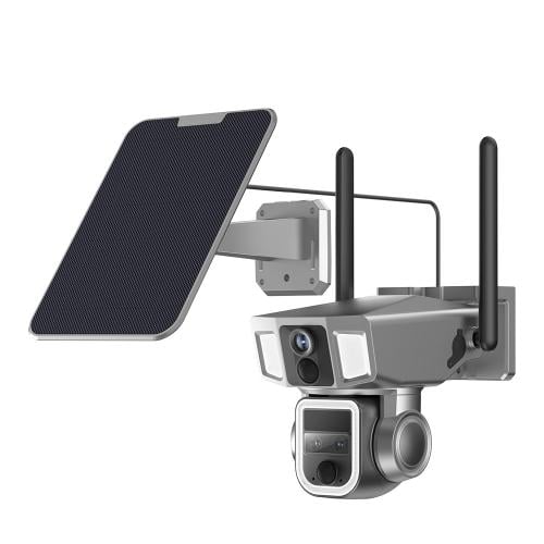 كاميرا طاقه شمسيه 180 درجه الدقه 8 ميقا بكسل الوضو...