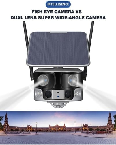 كاميرا طاقه شمسيه 4G-4K-8MP-4X 180°