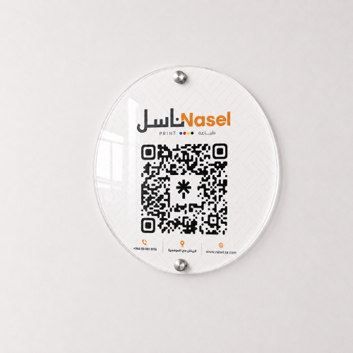 لوحة اكريلك دائري مقاس 30 × 30 سم