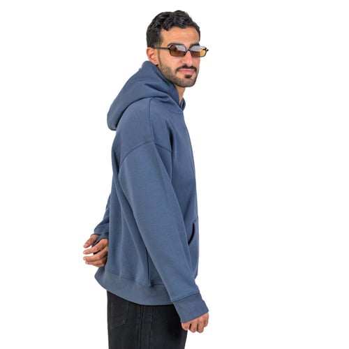 Steel blue Hoodie Oversize
