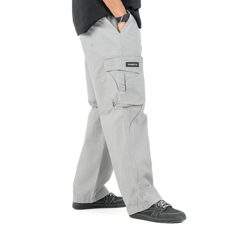 gray cargo pants