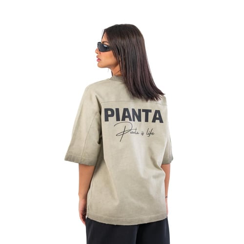 Washed Beige T-shirt Oversize