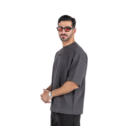 Dark gray T-shirt Oversize