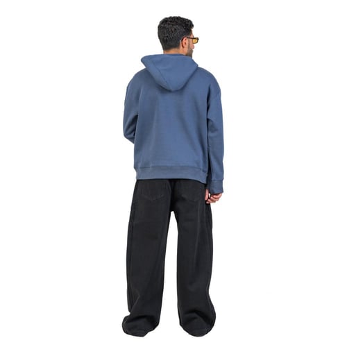 Steel blue Hoodie Oversize