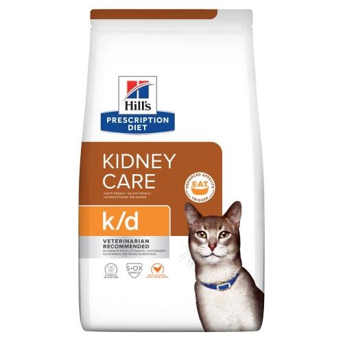 Hill's Veterinary K/D Kidney Care Dry Cat Food wit...