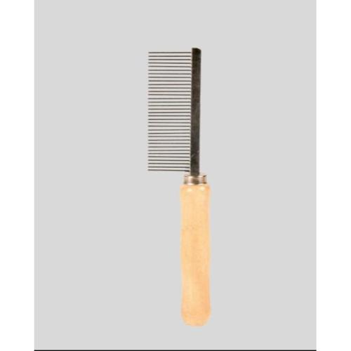COMB WOODEN HANDLE ONE SIDED
