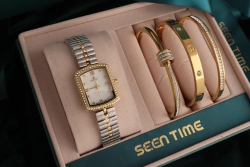 طقم ساعة SEEN TIME نسائية