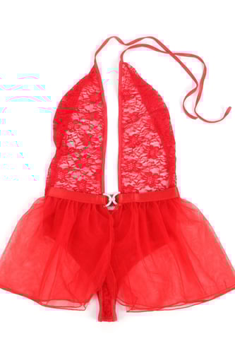 طقم لانجري تيدي دانتيل