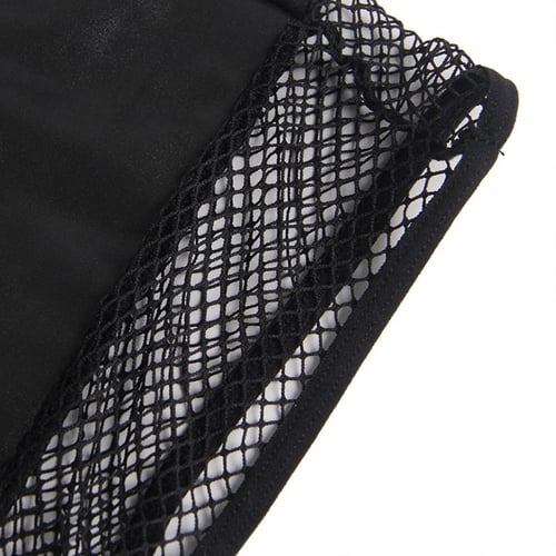 فستان جلد أسود