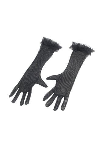 بودي سوت شبكي أسود مخملي