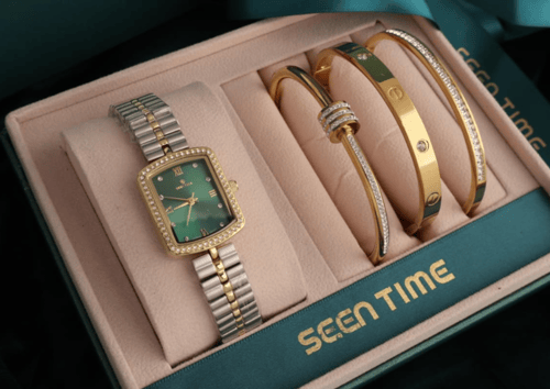 طقم ساعة SEEN TIME نسائية