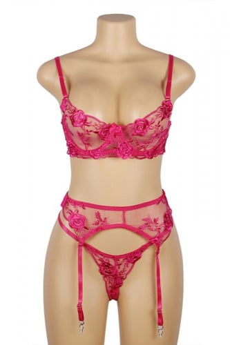 طقم لانجري زهري