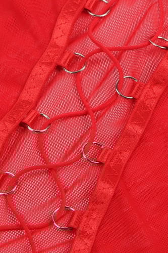 طقم لانجري أحمر