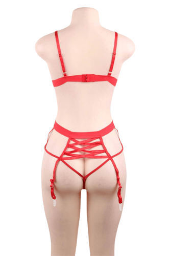 تيدي دانتيل أحمر