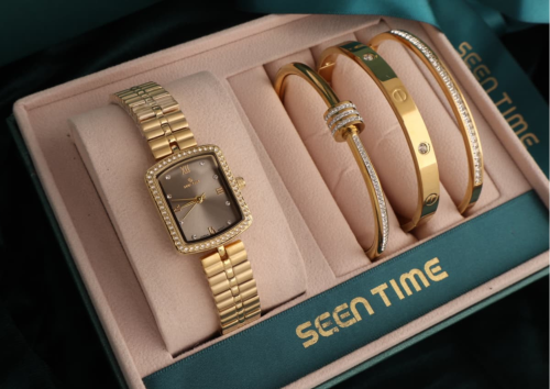 طقم ساعة SEEN TIME نسائية