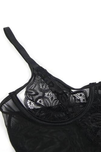 قميص لانجري أسود