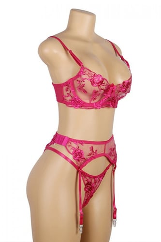 طقم لانجري زهري