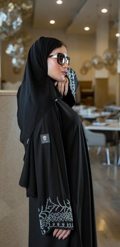 عباية شك تعريج كم فضي