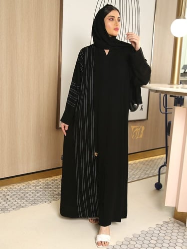 عباية لف برم بلاك