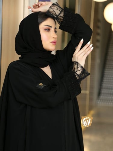 عباية فكرو دانتيل كم