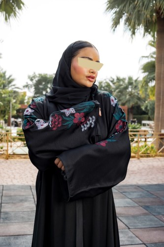 عباية تطريز كم الغزالة