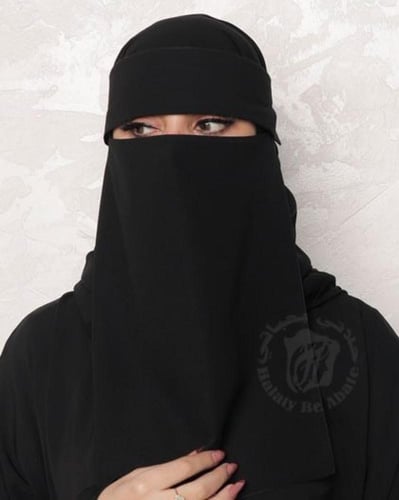 نقاب اسلامي قصير 9 إنش