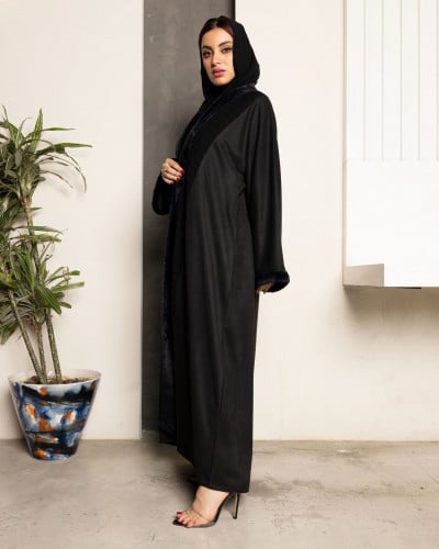 عباية شتوية فرو تحديد فرو بالكم