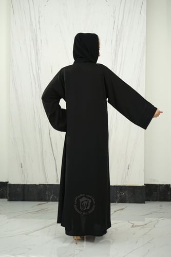 عباية سوداء فخمة صفات من الامام