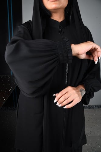 عبايه كلوش سحاب زهرة حلاتي