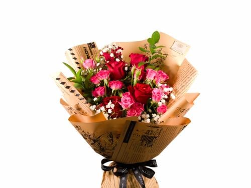 باقة منثور بينك شيري روز