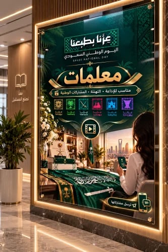 فيديو اليوم الوطني السعودي | عزّنا بطبعنا + كرت توزيعات بالباركود