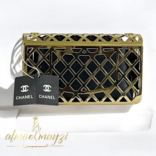حقيبة يد ذهبية فاخرة من شانيل هاي كوالتي