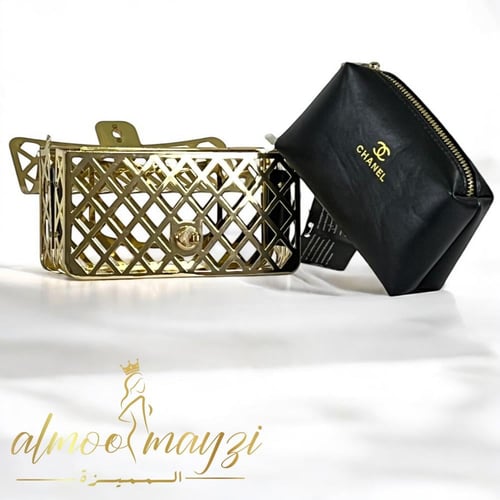حقيبة يد ذهبية فاخرة من شانيل هاي كوالتي