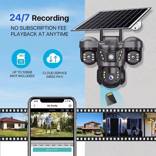 كاميرا مراقبة ذكية بالطاقة الشمسية Smart Net Camer...