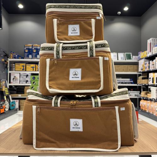 طقم عزبة رحلات فاخرة – قماش هندي أصلي | عزل داخلي...