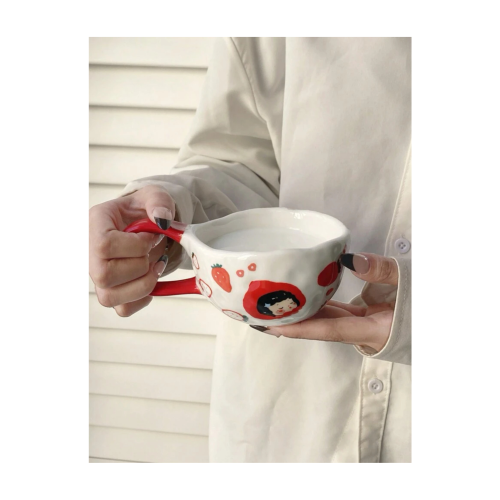 كوب سيراميك - أحمر 300ml