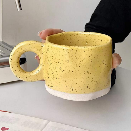 كوب سيراميك - أصفر 280ml