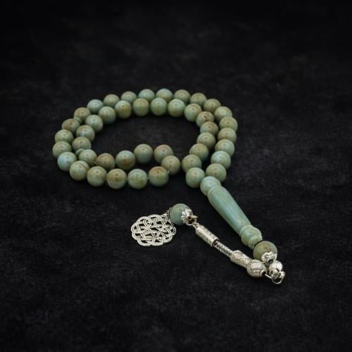 سبحه بكلايت تراب كهرمان مع لمعة