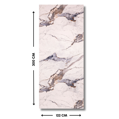 بديل رخام ابيض بعروق رمادي وبني 3056.1A