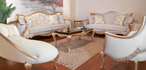 طقم كنب كلاسيك سيلفر