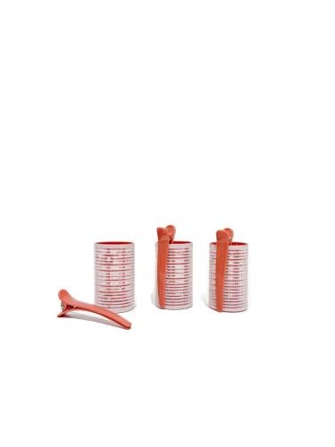 بكرات شعر هندسية مع مشابك في علبة 3 قطع Geometric...