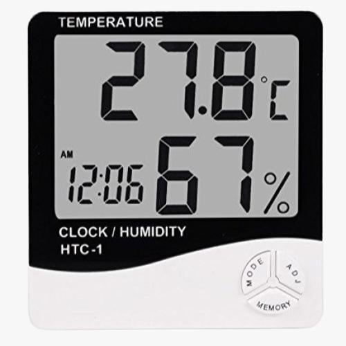 ميزان حرارة الجو والرطوبة الالكتروني