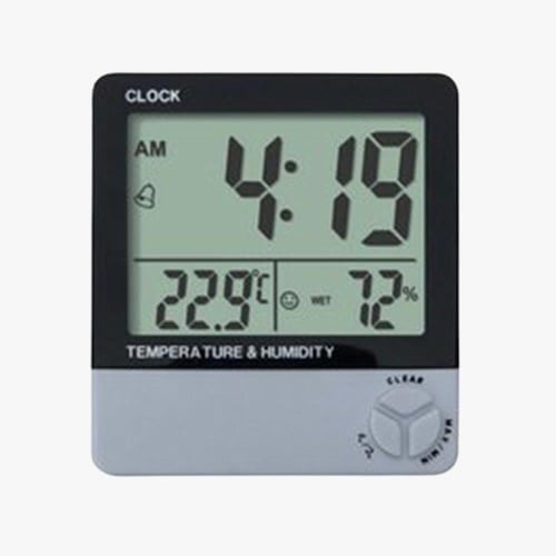 ميزان حرارة الجو والرطوبة الالكتروني