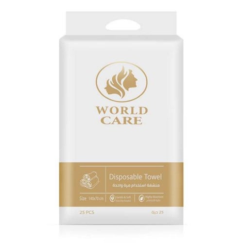 مناشف ورلد كير استخدام مرة واحدة مقاس 70 فى 140 25...