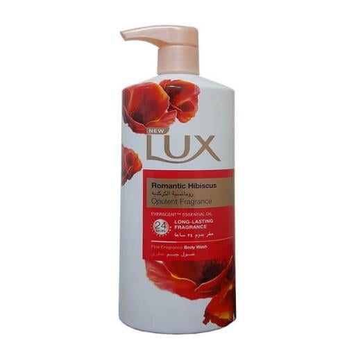 غسول جسم لوكس 700 مل رومانسية الكركديه lux body wa...