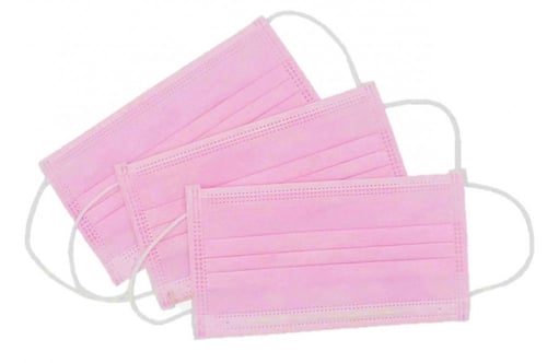 كمامات بارق لون فوشيا للكبار 3 طبقات علبة مكونه من...