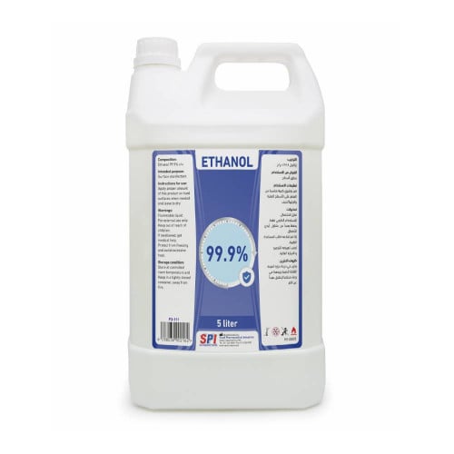كحول معقم spi ايثانول معقم 5 لتر spi ethanol 99,9...
