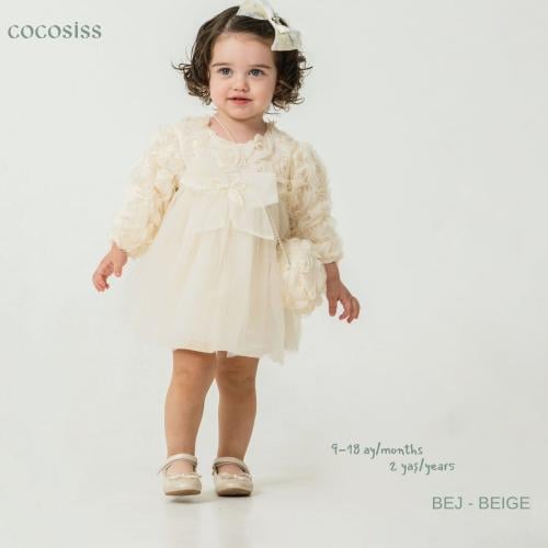 فستان بناتي مع شنطة