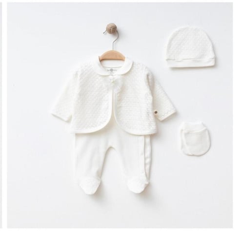 افرول بناتي مع قبعة وقفازات